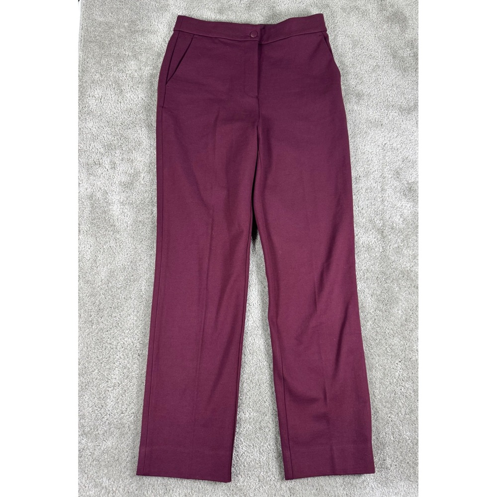 G/FORE Womens Straight Leg Golf Pants Burgundy Maroon Size 6 Stretch Trousers